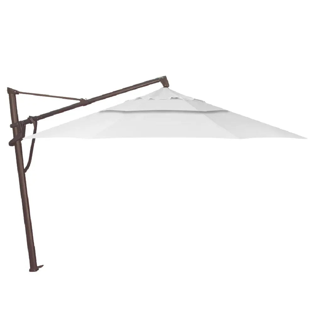 Treasure Garden 13' Octagon AKZP Cantilever Umbrella with Bronze Frame Outdoor Umbrellas & Sunshades Natural, Grade A 12037937