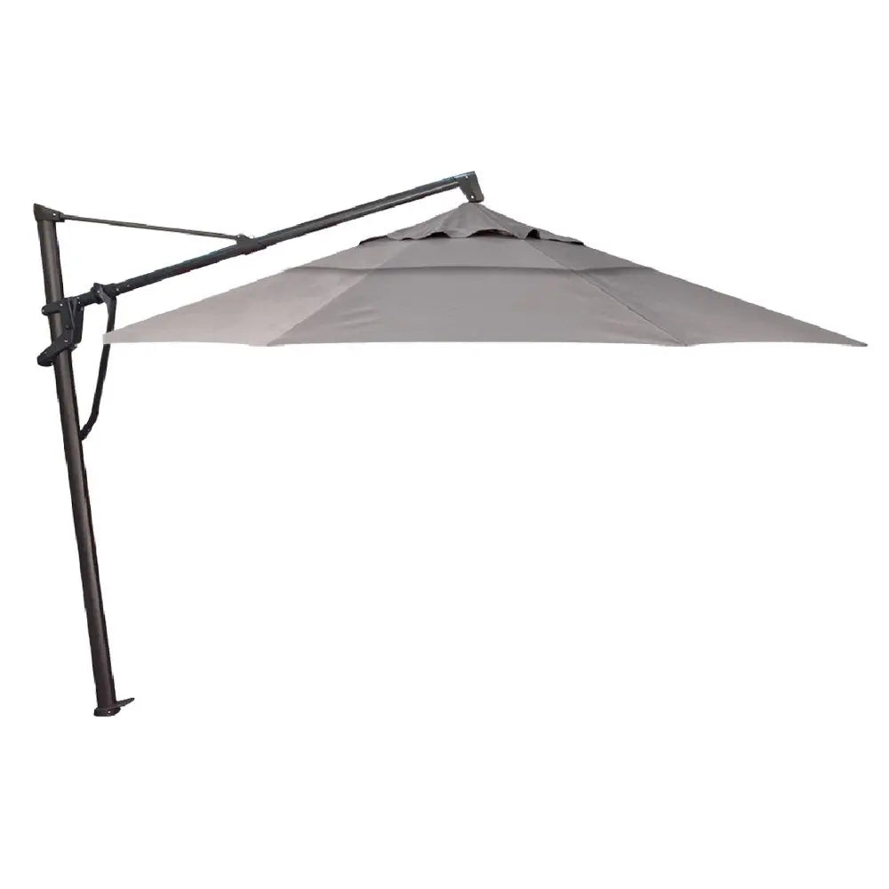 Treasure Garden 13' Octagon Starlux AKZP Cantilever Umbrella with Black Frame Outdoor Umbrellas & Sunshades Boulder, Grade C 12029455