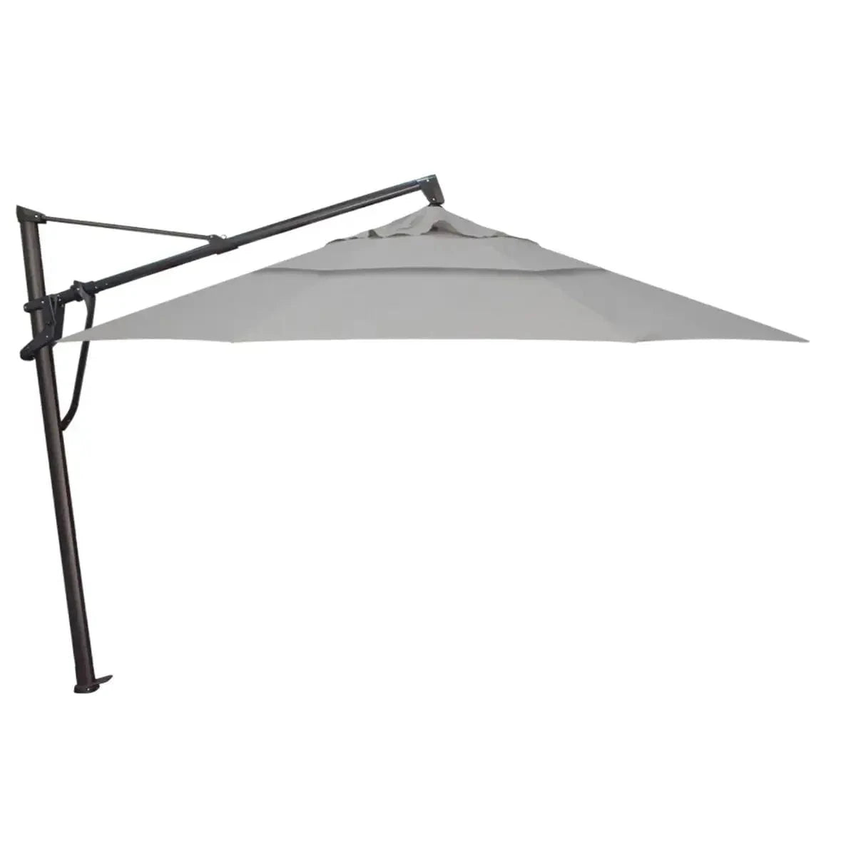 Treasure Garden 13' Octagon Starlux AKZP Cantilever Umbrella with Black Frame Outdoor Umbrellas & Sunshades Cast Silver, Grade A 12031161