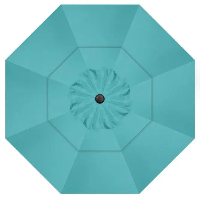 Treasure Garden 13' Octagon Starlux AKZP Cantilever Umbrella with Black Frame Outdoor Umbrellas & Sunshades