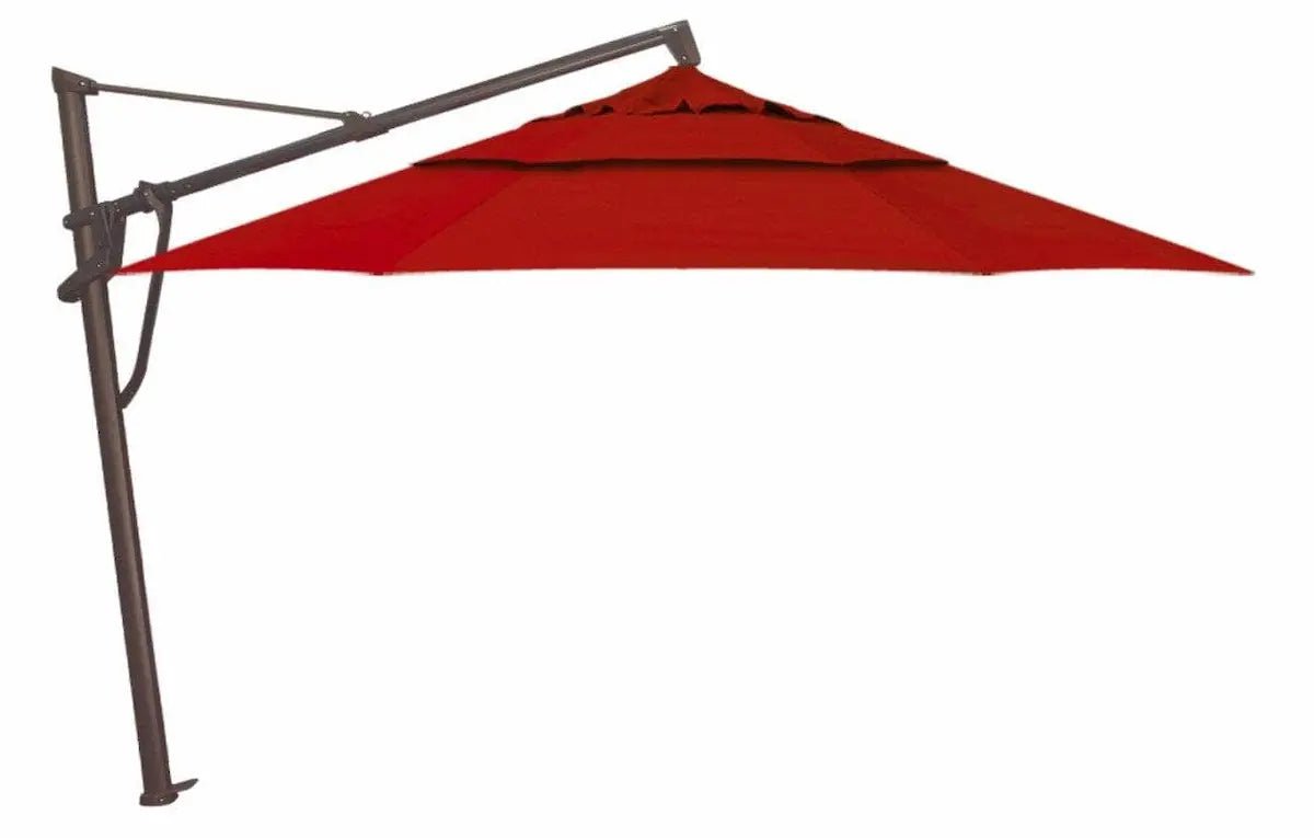 Treasure Garden 13' Octagon Starlux AKZP Cantilever Umbrella with Bronze Frame Outdoor Umbrellas & Sunshades