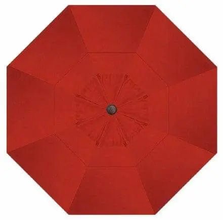 Treasure Garden 13' Octagon Starlux AKZP Cantilever Umbrella with Bronze Frame Outdoor Umbrellas & Sunshades Red, Grade C 12043627