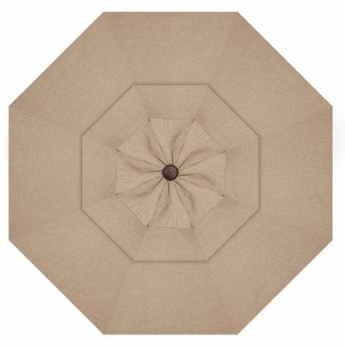 Treasure Garden 13' Octagon Starlux AKZP Cantilever Umbrella with Bronze Frame Outdoor Umbrellas & Sunshades Sand, Grade C 12037923