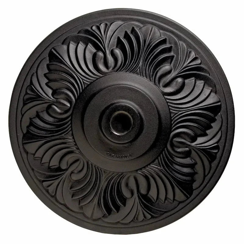 Treasure Garden 50lb Art Deco Umbrella Base with Black Finish Outdoor Umbrella Bases 12023957