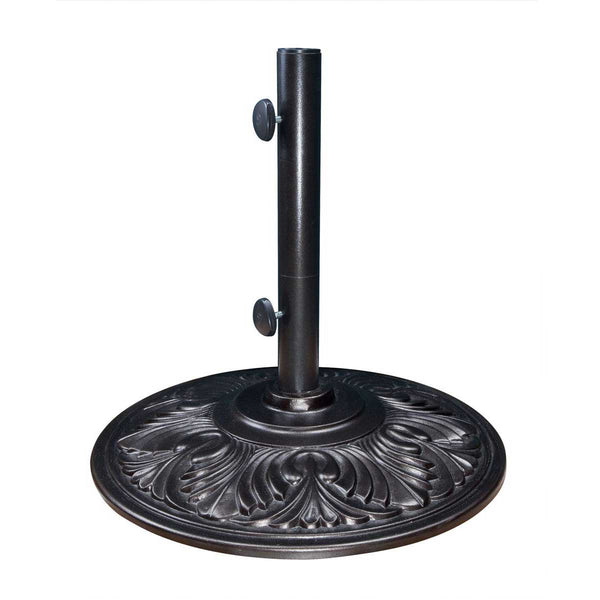 garden treasures umbrella base black patio umbrella base 223344 Treasure 50 Pound Base, Cast Iron Classic Market Design with Expandable Weight Capacity, 19.3 in Diameter (Umb 50-LB Black) : Patio, Lawn & Garden 34 x 34 x 7.5 Treasure Garden Products - Umbrellas