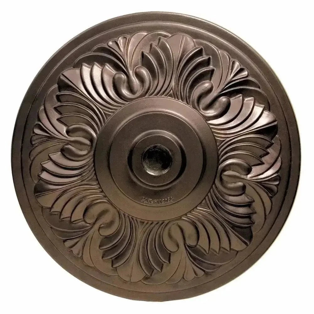 Treasure Garden 50lb Art Deco Umbrella Base with Bronze Finish Outdoor Umbrella Bases 12023956