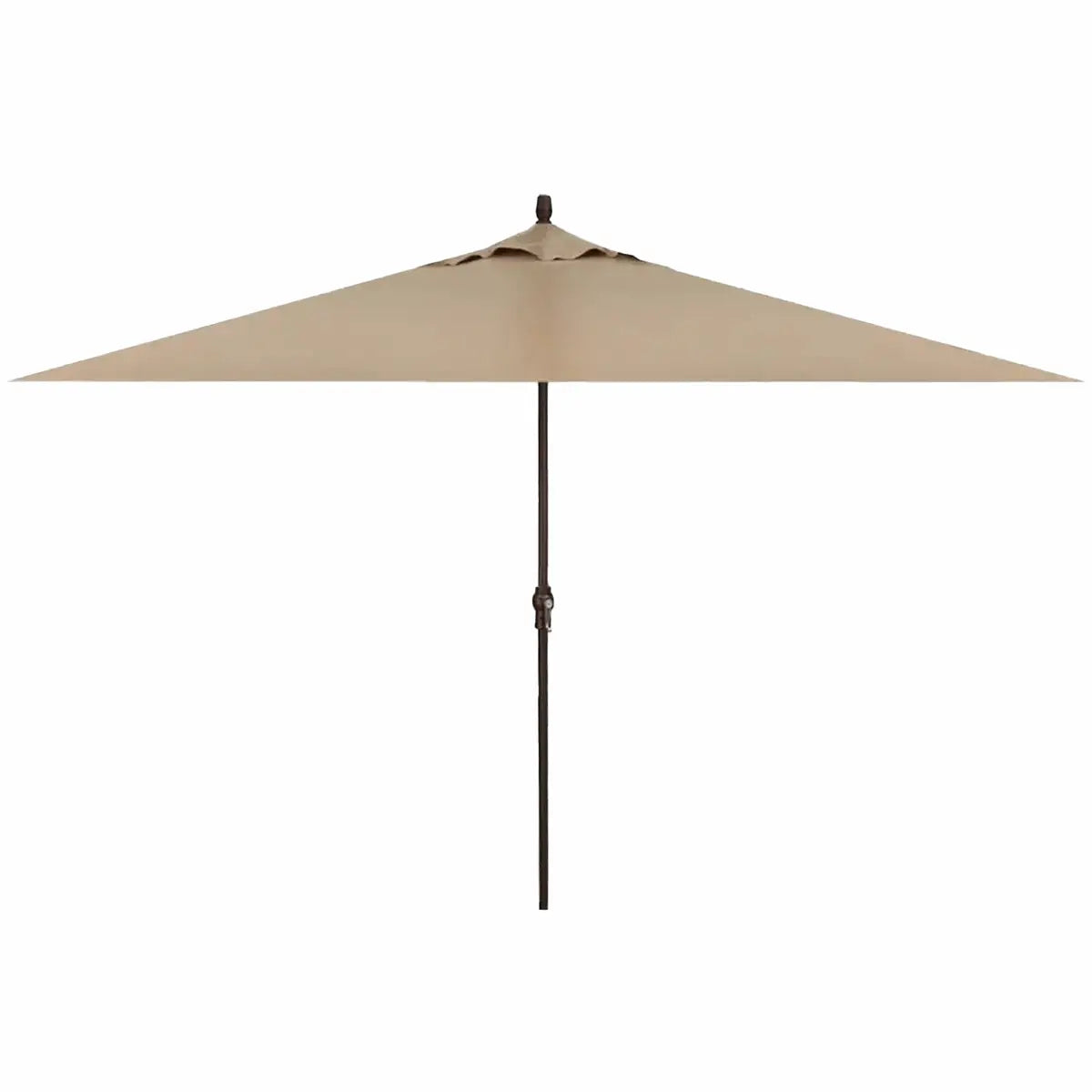 Treasure Garden 8' x 11' Rectangle No-Tilt Crank Lift Umbrella with Bronze Frame and Sand Fabric Outdoor Umbrellas & Sunshades 12038386