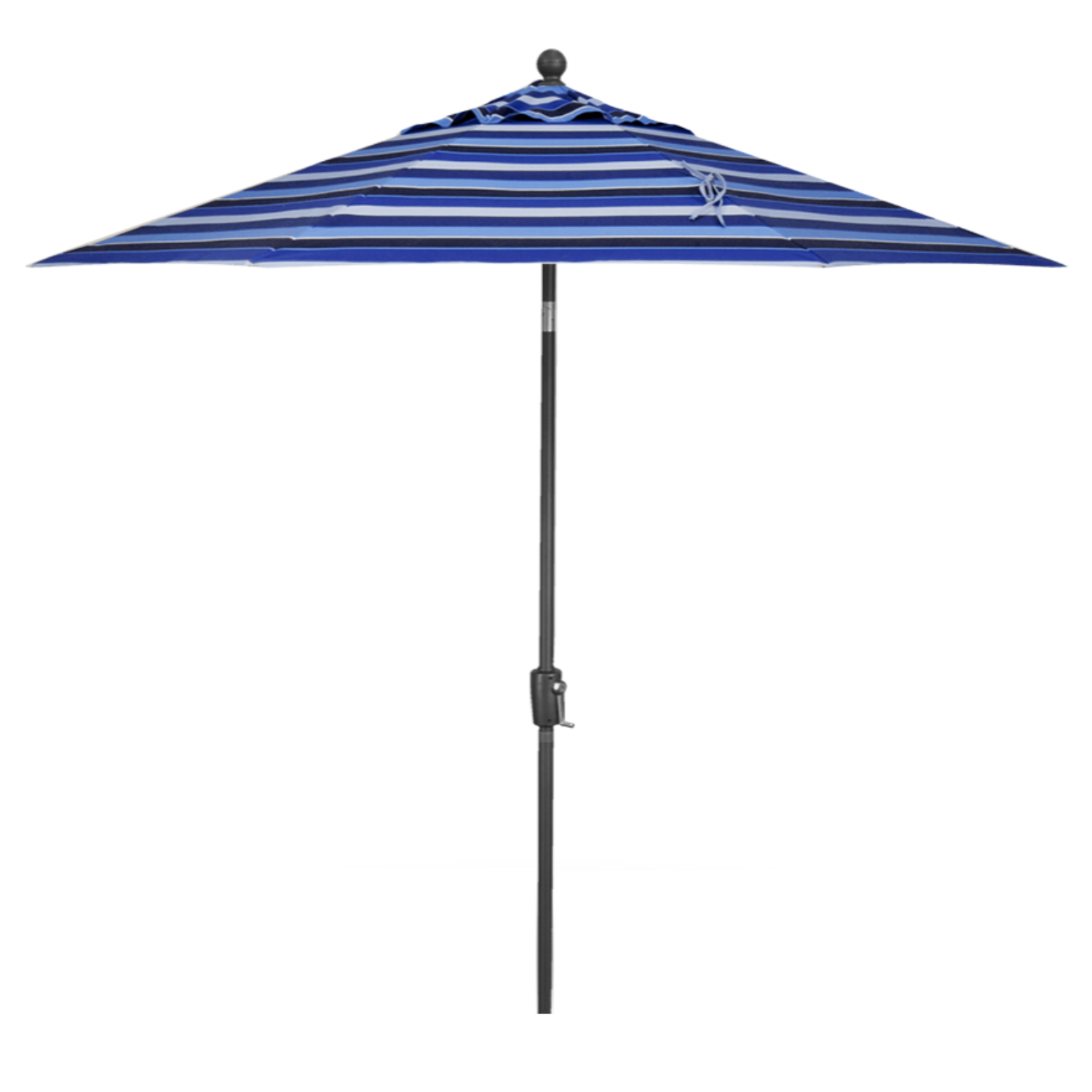 Treasure Garden 9' Auto Tilt Umbrella with Anthracite Frame and Milano Cobalt Fabric Outdoor Umbrellas & Sunshade 12026527