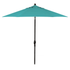 Treasure Garden 9' Octagon Auto Tilt Umbrella with Black Frame Outdoor Umbrellas & Sunshades Antique Beige, Grade A 12038316