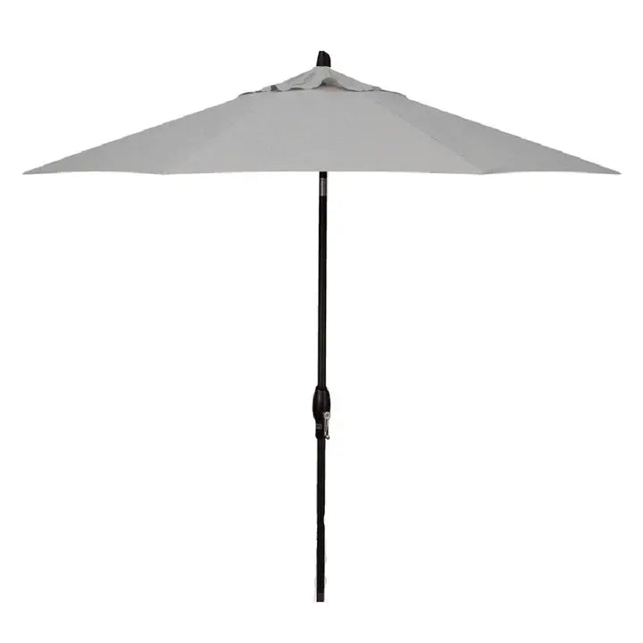 Treasure Garden 9' Octagon Auto Tilt Umbrella with Black Frame Outdoor Umbrellas & Sunshades Cast Silver, Grade A 12038321
