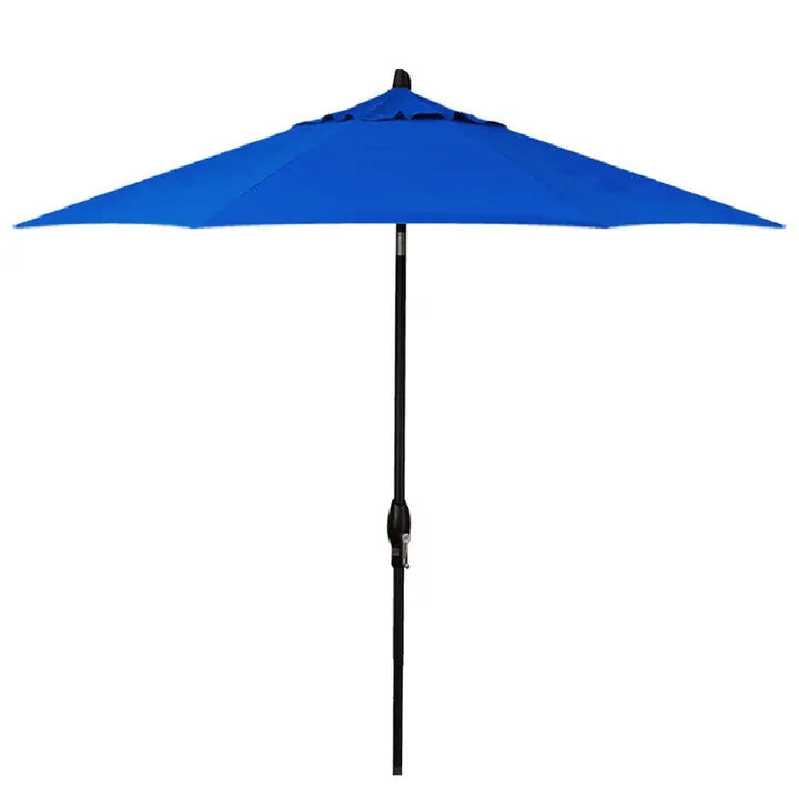 Treasure Garden 9' Octagon Auto Tilt Umbrella with Black Frame Outdoor Umbrellas & Sunshades Cobalt, Grade C 12031184