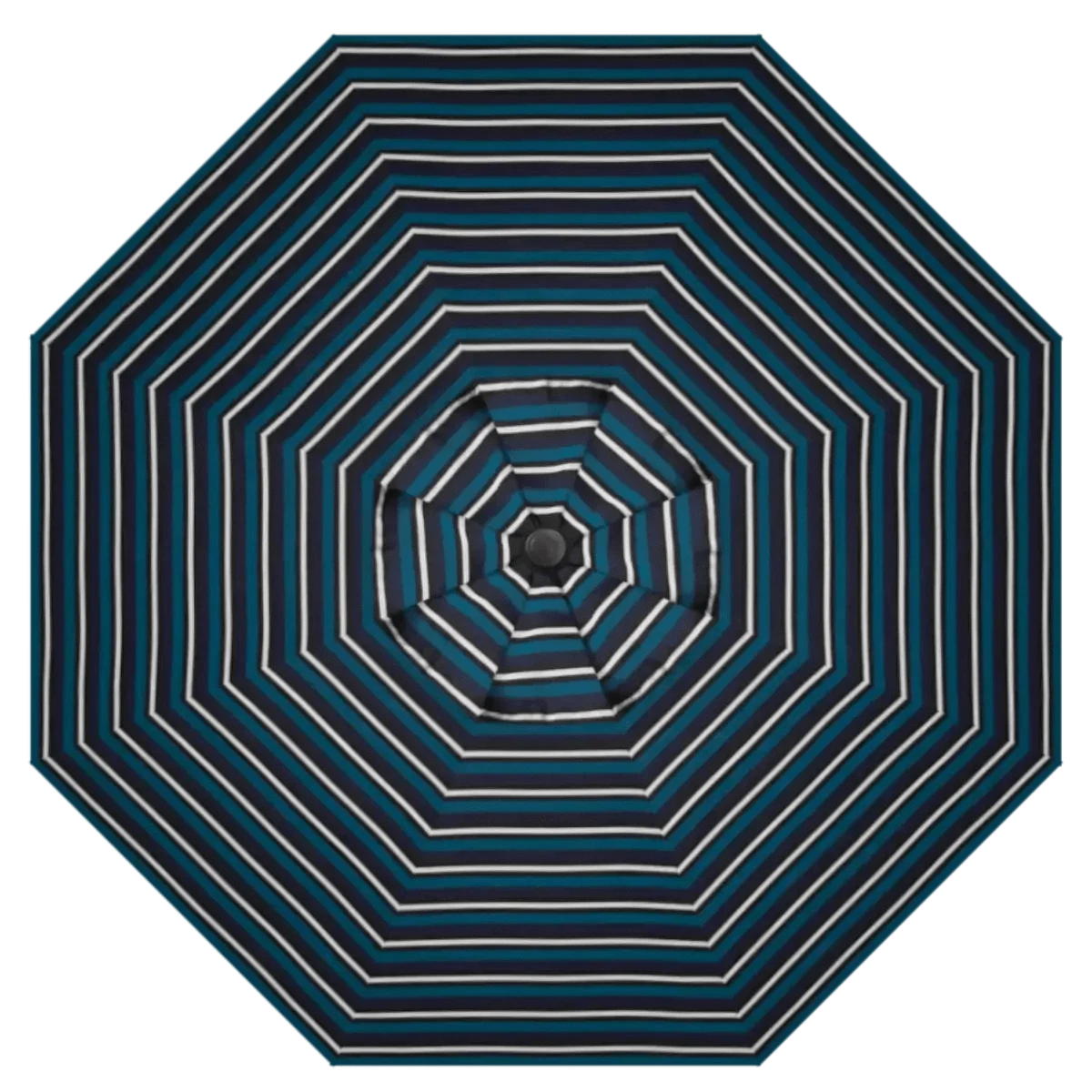 Treasure Garden 9' Octagon Auto Tilt Umbrella with Black Frame Outdoor Umbrellas & Sunshades