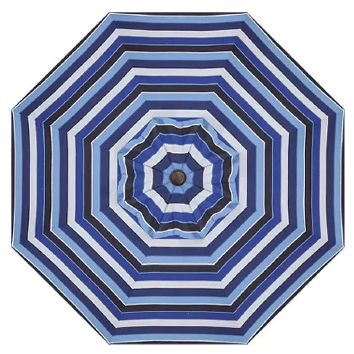 Treasure Garden 9' Octagon Auto Tilt Umbrella with Black Frame Outdoor Umbrellas & Sunshades