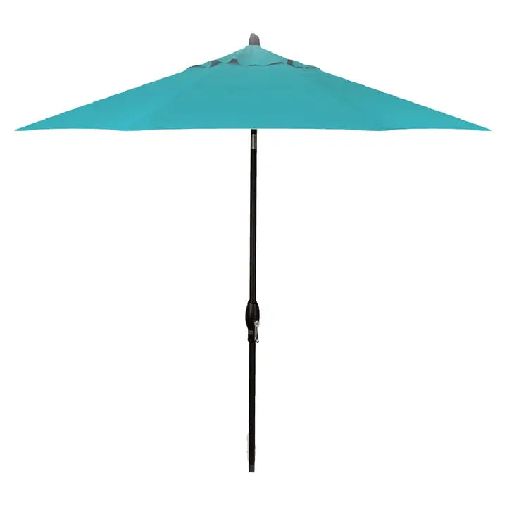 Treasure Garden 9' Octagon Auto Tilt Umbrella with Black Frame Outdoor Umbrellas & Sunshades