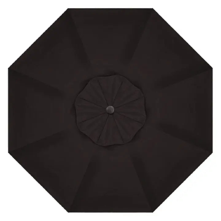 Treasure Garden 9' Octagon Auto Tilt Umbrella with Black Frame Outdoor Umbrellas & Sunshades
