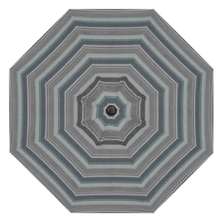 Treasure Garden 9' Octagon Auto Tilt Umbrella with Black Frame Outdoor Umbrellas & Sunshades