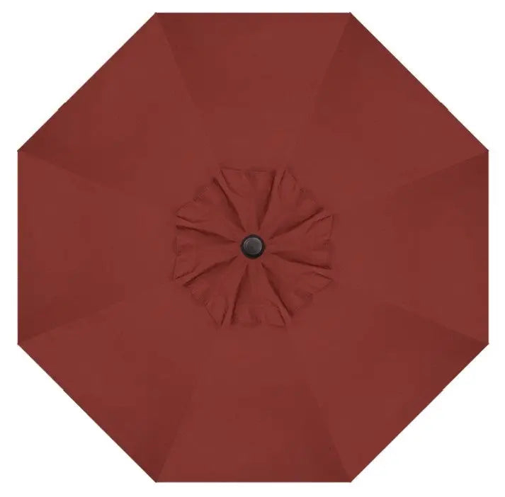 Treasure Garden 9' Octagon Auto Tilt Umbrella with Black Frame Outdoor Umbrellas & Sunshades
