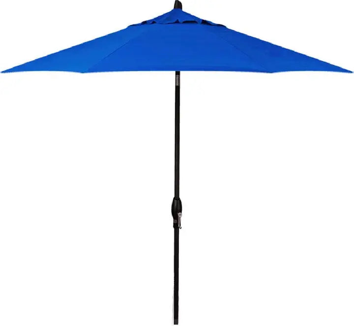 Treasure Garden 9' Octagon Auto Tilt Umbrella with Black Frame Outdoor Umbrellas & Sunshades
