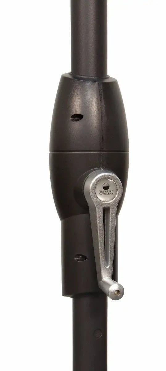 Treasure Garden 9' Octagon Auto Tilt Umbrella with Black Frame Outdoor Umbrellas & Sunshades