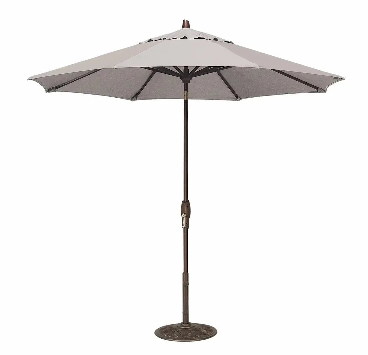 Treasure Garden 9' Octagon Auto Tilt Umbrella with Bronze Frame Outdoor Umbrellas & Sunshade