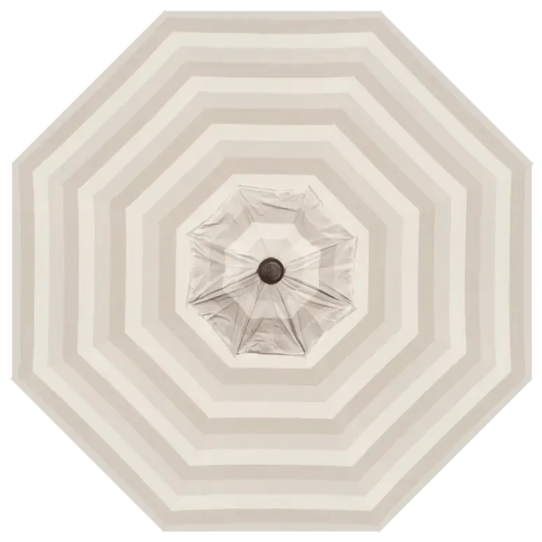 Treasure Garden 9' Octagon Auto Tilt Umbrella with Bronze Frame Outdoor Umbrellas & Sunshade