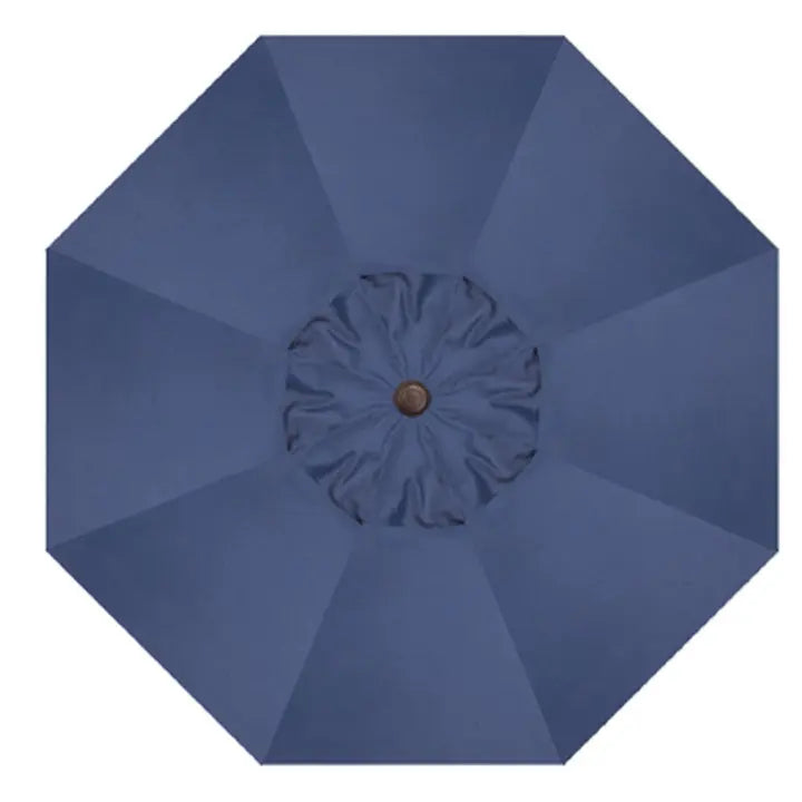 Treasure Garden 9' Octagon Auto Tilt Umbrella with Bronze Frame Outdoor Umbrellas & Sunshade