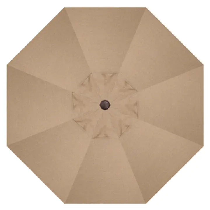 Treasure Garden 9' Octagon Auto Tilt Umbrella with Bronze Frame Outdoor Umbrellas & Sunshade