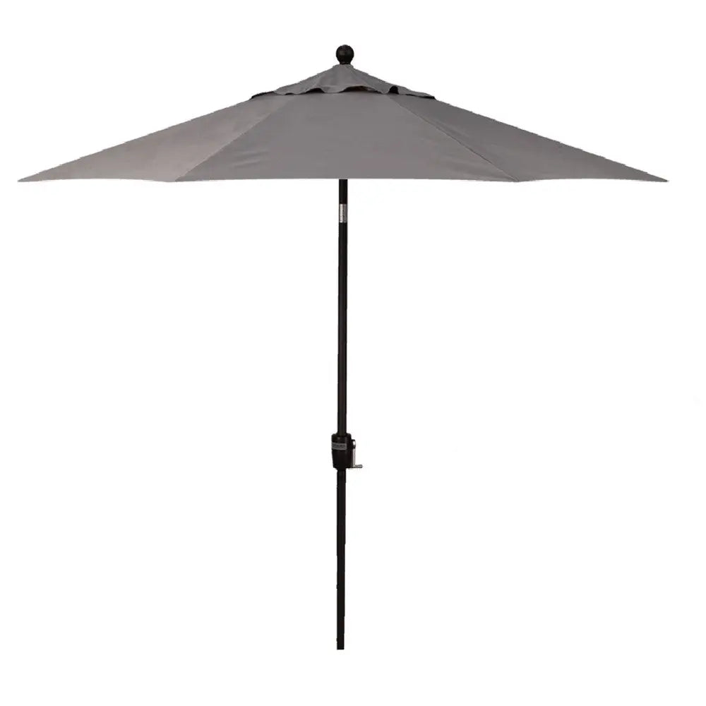 Treasure Garden 9' Octagon Push Button Tilt Umbrella with Black Frame Outdoor Umbrellas & Sunshade Charcoal, Grade A 12027718