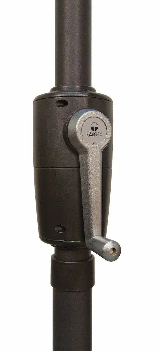 Treasure Garden 9' Octagon Push Button Tilt Umbrella with Black Frame Outdoor Umbrellas & Sunshade