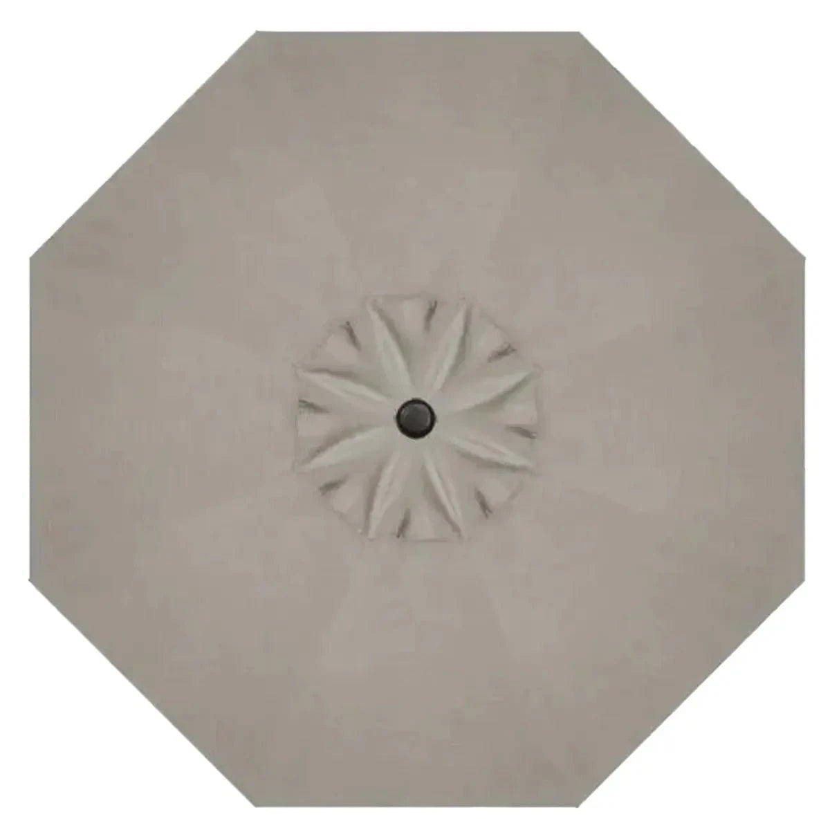 Treasure Garden 9' Octagon Push Button Tilt Umbrella with Black Frame Outdoor Umbrellas & Sunshade