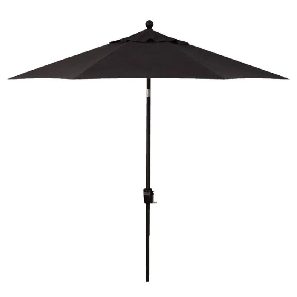 Treasure Garden 9' Octagon Push Button Tilt Umbrella with Black Frame Outdoor Umbrellas & Sunshade
