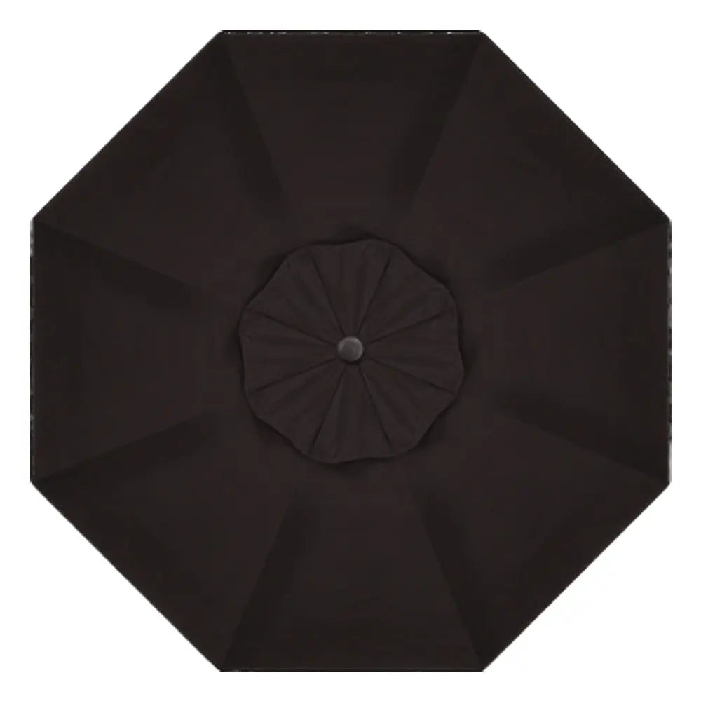 Treasure Garden 9' Octagon Push Button Tilt Umbrella with Black Frame Outdoor Umbrellas & Sunshade