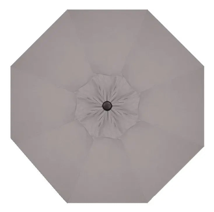 Treasure Garden 9' Octagon Push Button Tilt Umbrella with Black Frame Outdoor Umbrellas & Sunshade