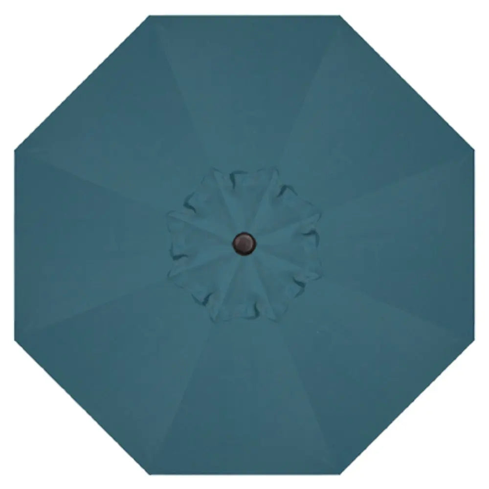 Treasure Garden 9' Octagon Push Button Tilt Umbrella with Black Frame Outdoor Umbrellas & Sunshade