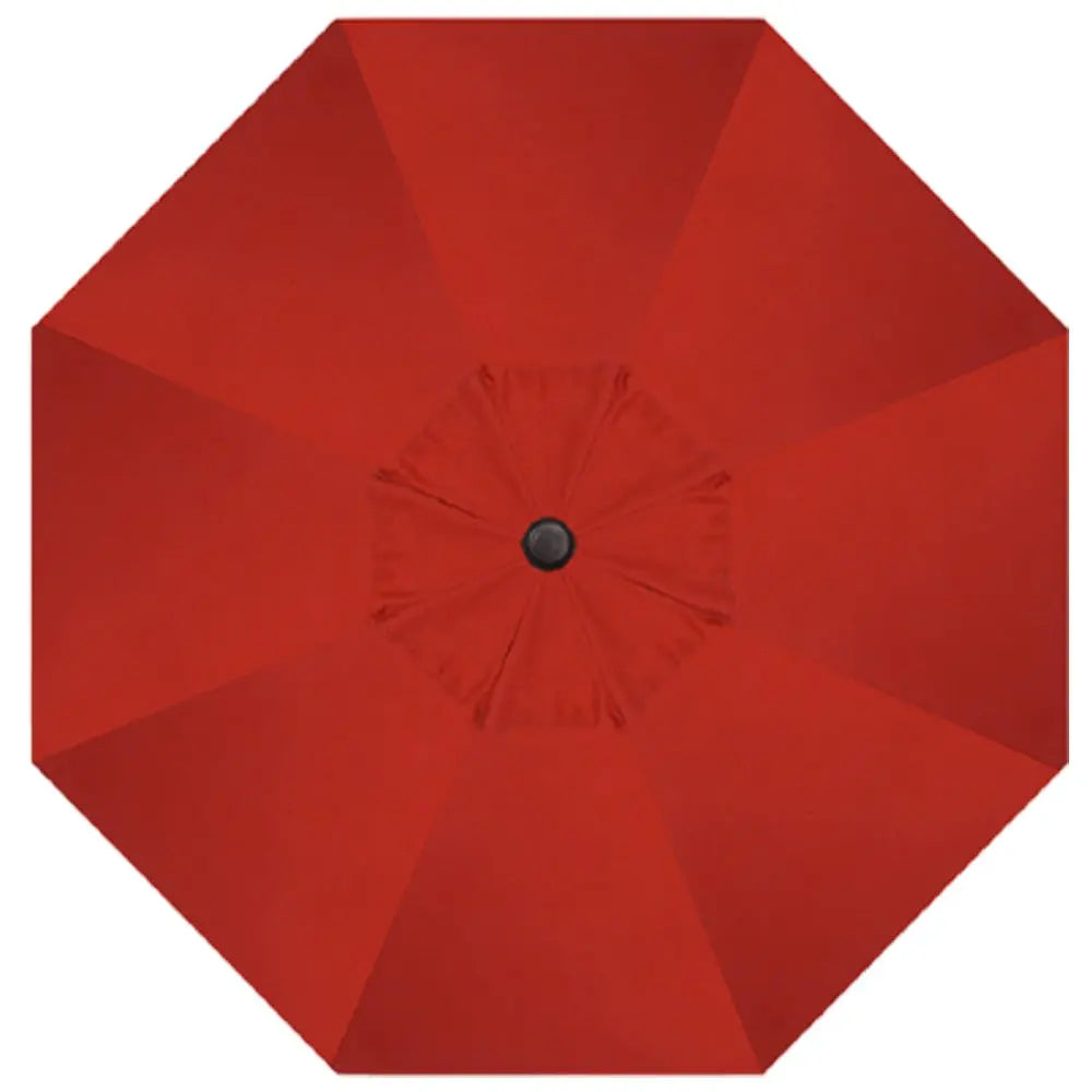 Treasure Garden 9' Octagon Push Button Tilt Umbrella with Black Frame Outdoor Umbrellas & Sunshade
