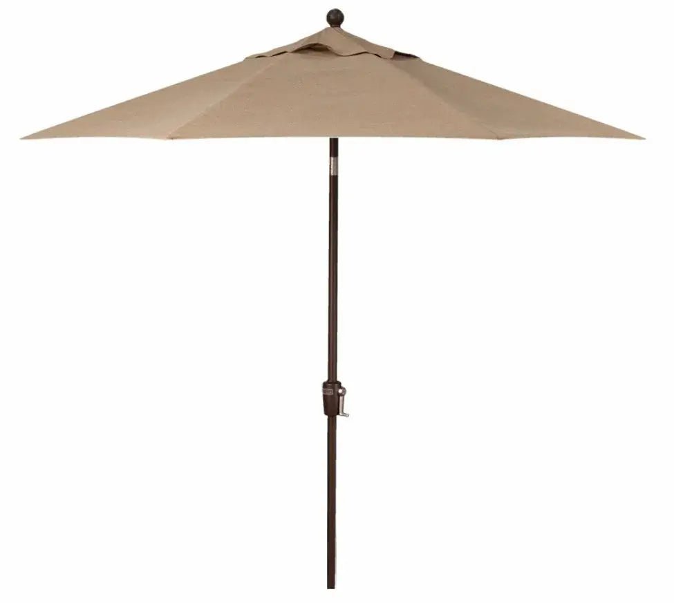 Treasure Garden 9' Octagon Push Button Tilt Umbrella with Bronze Frame Outdoor Umbrellas & Sunshade Henna, Grade A 12029551