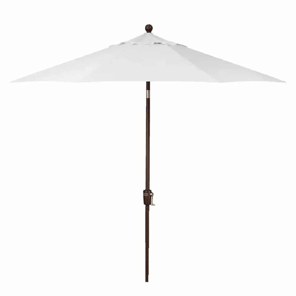 Treasure Garden 9' Octagon Push Button Tilt Umbrella with Bronze Frame Outdoor Umbrellas & Sunshade Natural, Grade A 12029557