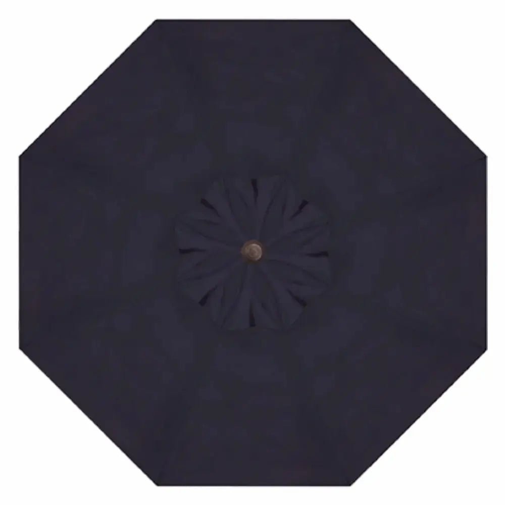 Treasure Garden 9' Octagon Push Button Tilt Umbrella with Bronze Frame Outdoor Umbrellas & Sunshade Navy, Grade C 12029561