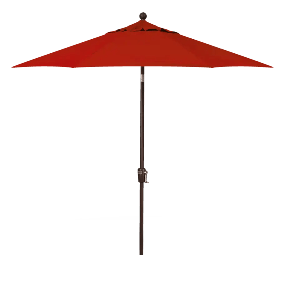 Treasure Garden 9' Octagon Push Button Tilt Umbrella with Bronze Frame Outdoor Umbrellas & Sunshade