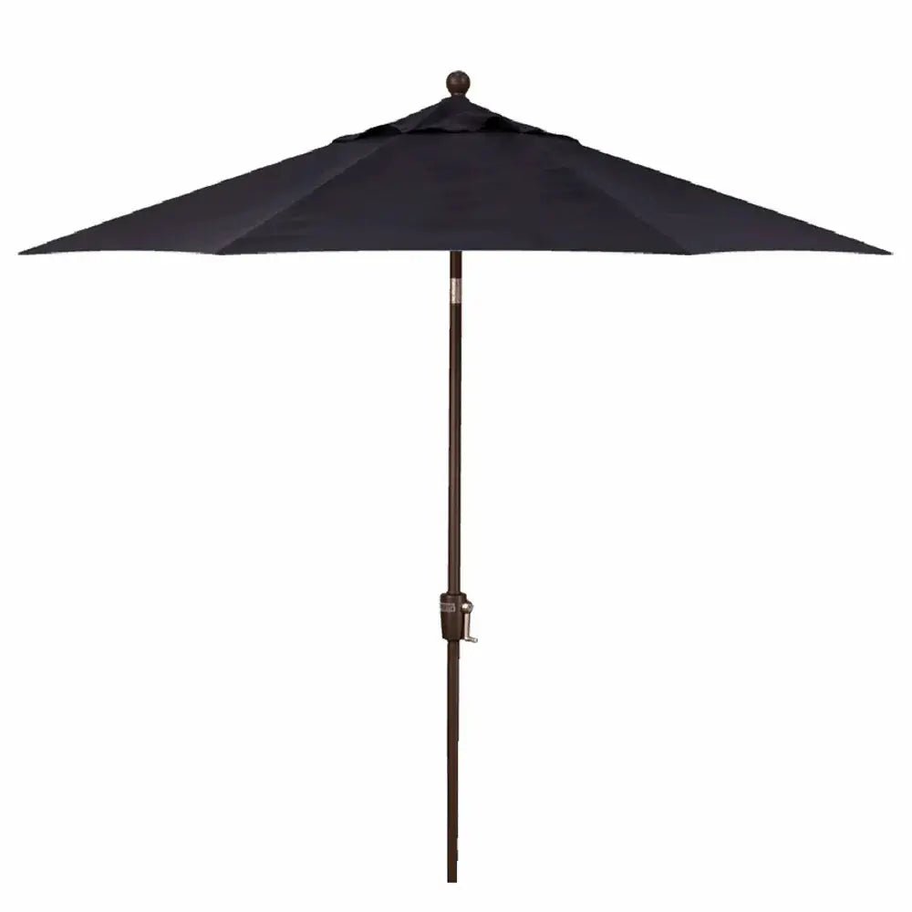 Treasure Garden 9' Octagon Push Button Tilt Umbrella with Bronze Frame Outdoor Umbrellas & Sunshade