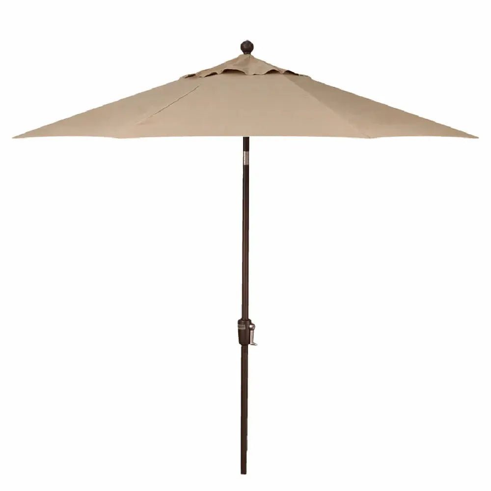 Treasure Garden 9' Octagon Push Button Tilt Umbrella with Bronze Frame Outdoor Umbrellas & Sunshade