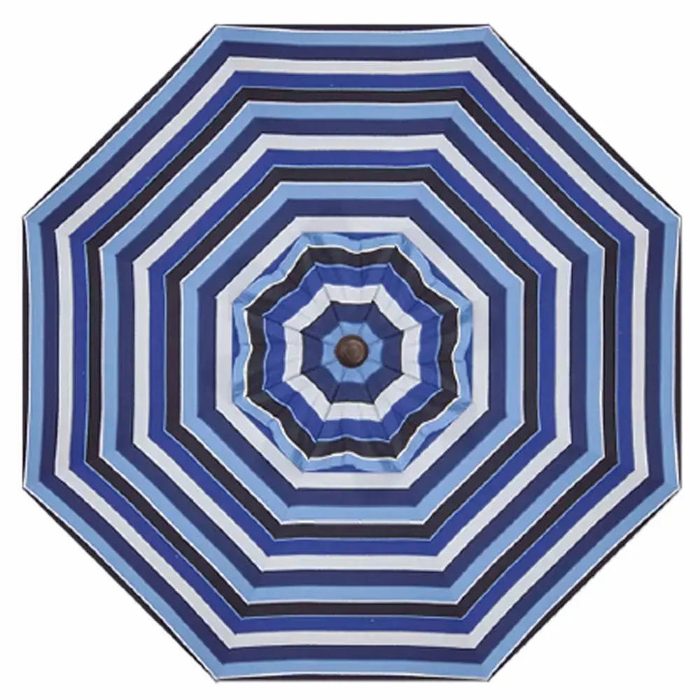 Treasure Garden 9' Octagon Push Button Tilt Umbrella with Bronze Frame Outdoor Umbrellas & Sunshade