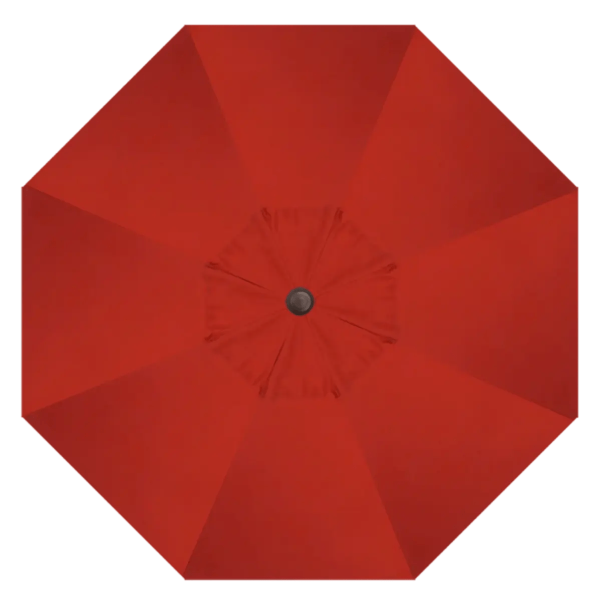 Treasure Garden 9' Octagon Push Button Tilt Umbrella with Bronze Frame Outdoor Umbrellas & Sunshade Red, Grade C 12025955
