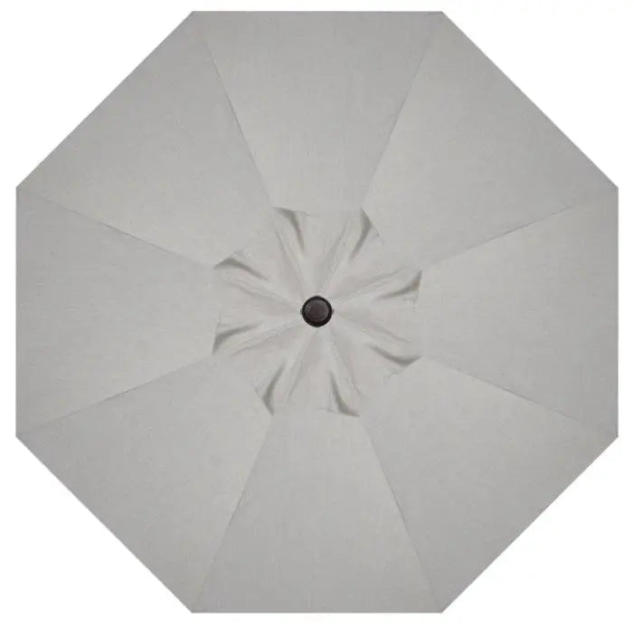 Treasure Garden 9' Starlux Collar Tilt Umbrella with Black Frame Outdoor Umbrellas & Sunshade Cast Silver, Grade A 12038380