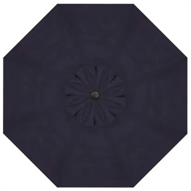 Treasure Garden 9' Starlux Collar Tilt Umbrella with Black Frame Outdoor Umbrellas & Sunshade Navy, Grade C 12031177