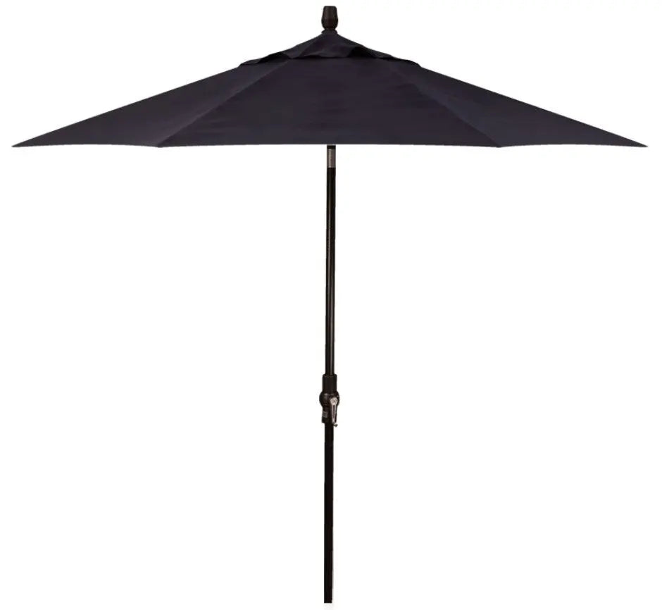 Treasure Garden 9' Starlux Collar Tilt Umbrella with Black Frame Outdoor Umbrellas & Sunshade