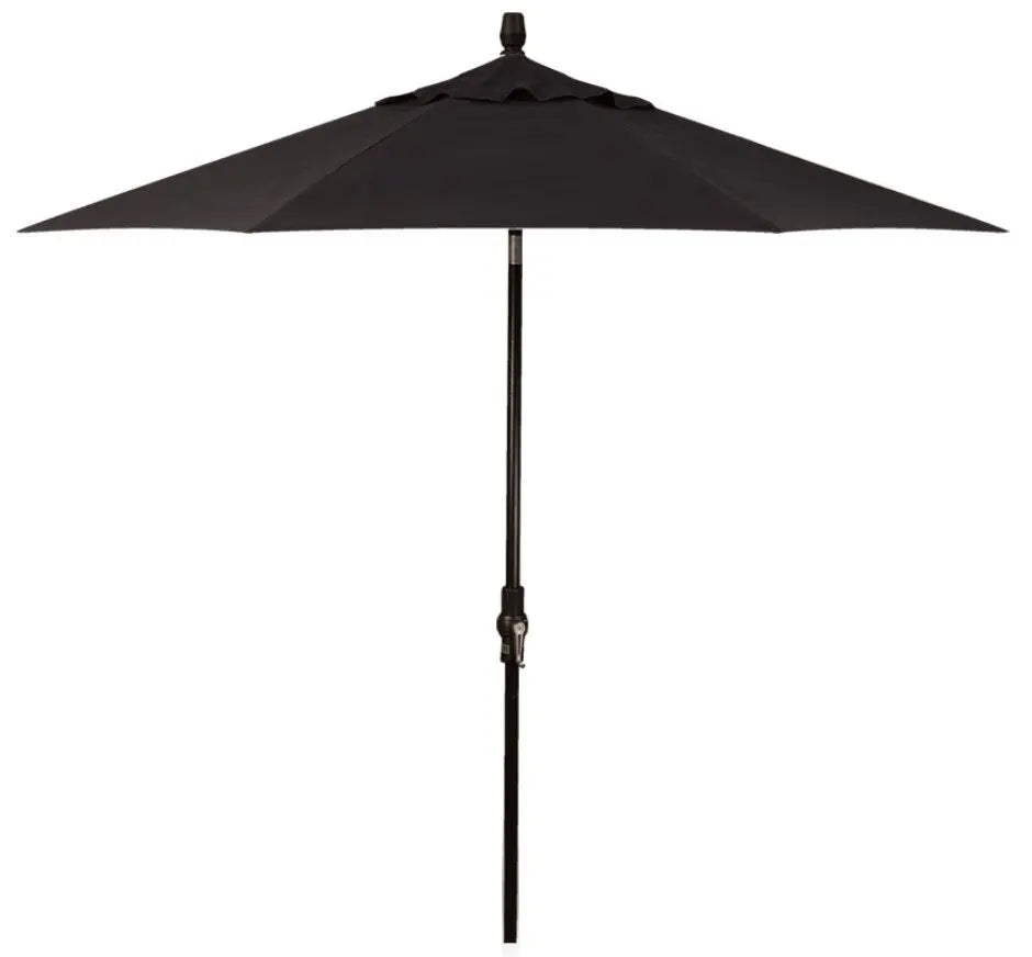 Treasure Garden 9' Starlux Collar Tilt Umbrella with Black Frame Outdoor Umbrellas & Sunshade