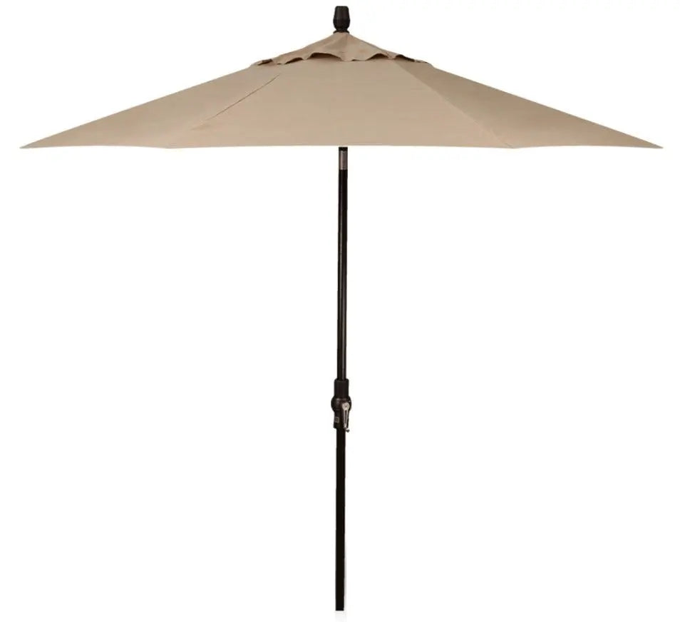 Treasure Garden 9' Starlux Collar Tilt Umbrella with Black Frame Outdoor Umbrellas & Sunshade