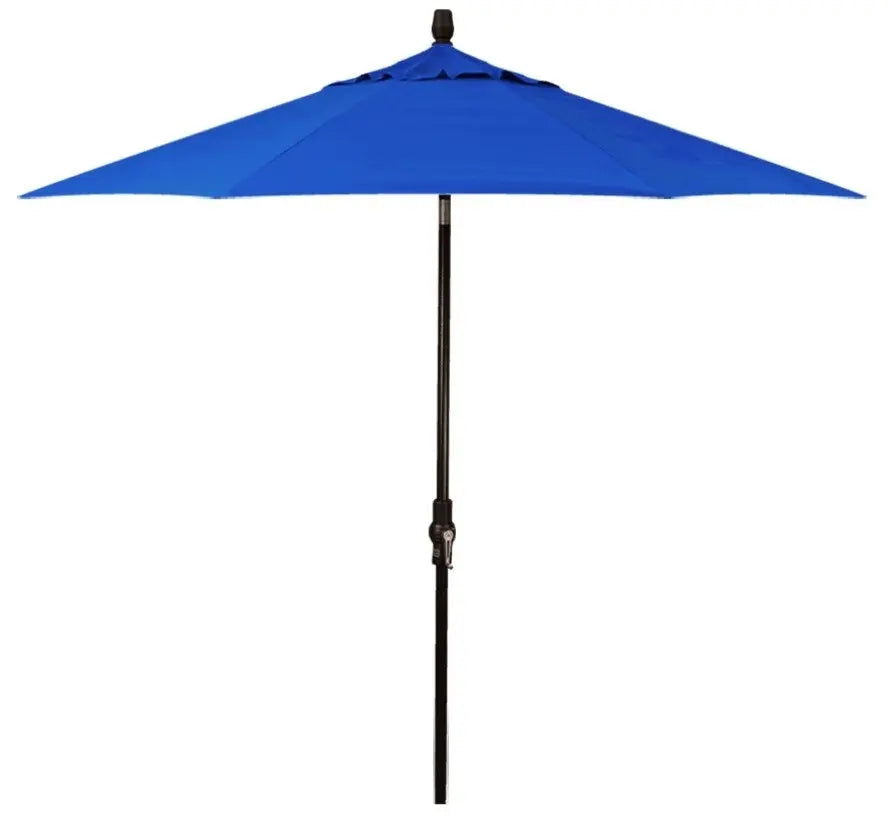 Treasure Garden 9' Starlux Collar Tilt Umbrella with Black Frame Outdoor Umbrellas & Sunshade