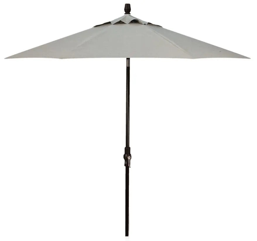 Treasure Garden 9' Starlux Collar Tilt Umbrella with Black Frame Outdoor Umbrellas & Sunshade